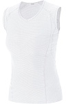 Triko GORE M WOMEN BASE LAYER Sleeveless Shirt White