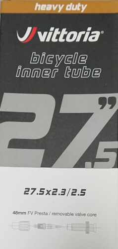 Duše VITTORIA HEAVY DUTY Inner Tube 27,5x2,3/2,5 AV
Kliknutím zobrazíte detail obrázku.